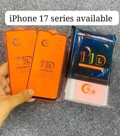 iPhone 17 series 11D tempered glass screen protector available in bulk