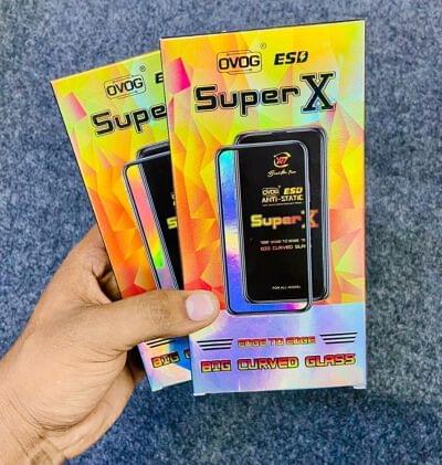OVOG SuperX ESD anti-static edge-to-edge curved tempered glass packs